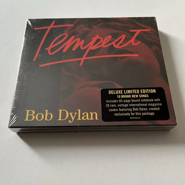 BOB DYLAN - TEMPEST - DELUXE LIMITED EDITION CD - with NOTEBOOK - SEALED