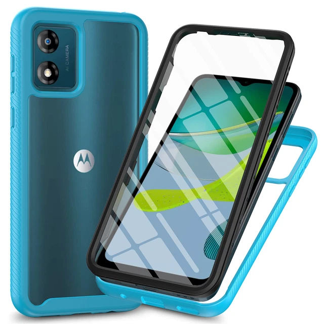 For Motorola Moto E13 Luxury 360° Protector Hybrid Armor Acrylic Full Cover Case