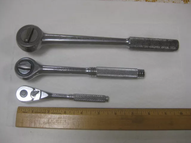 Vintage Unmatched Set Ratchet Socket Wrenches USA