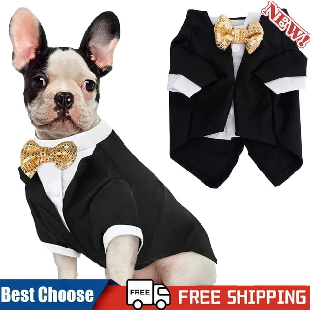 Costumi da matrimonio cani poliestere moda cucciolo vestiti regali di Natale abbigliamento quotidiano