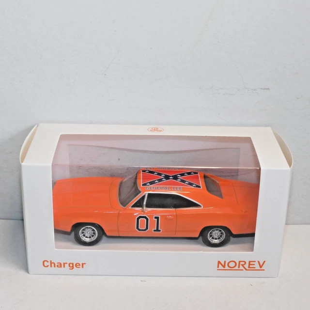 Norev Dodge Charger 01 GENERAL LEE The Dukes Of Hazzard 1969 1/43 950003
