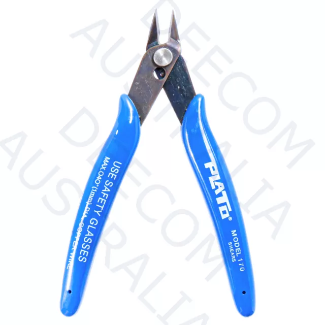 PLATO 170 Precision Cutters Snips Flush Wire Side Shears Pliers 45° Angled Tip 2