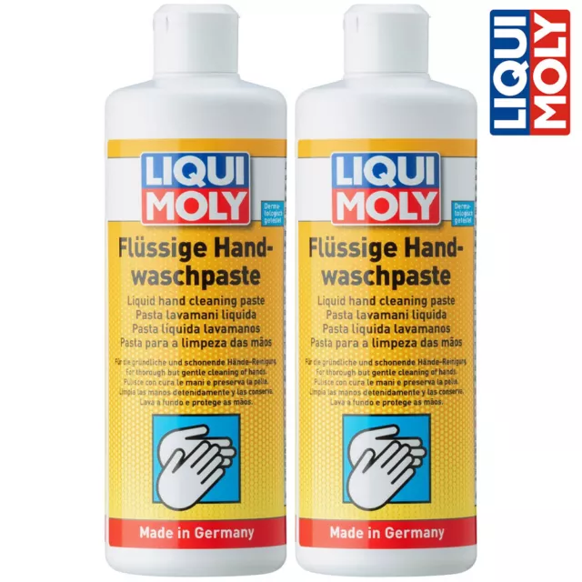 2x LIQUI MOLY 3355 Flüssige Handwaschpaste Handreiniger Seife 500 ml