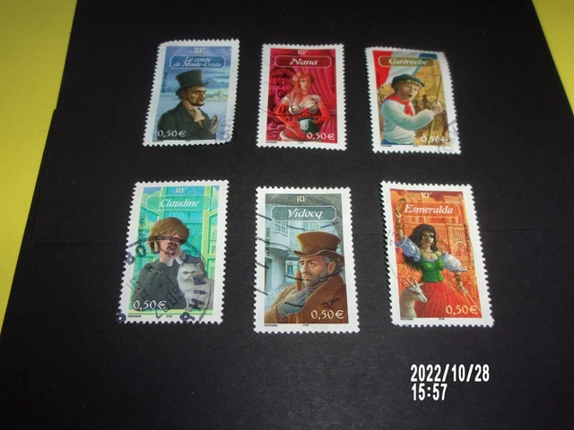 Serie 2003 N° 3588 - 3593 oblitéré 5 cachets ronds