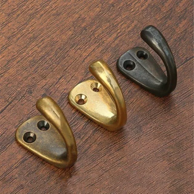 Small Hook Antique Bronze Black Simple Key Hook Coat Hook Brass Wall Hook