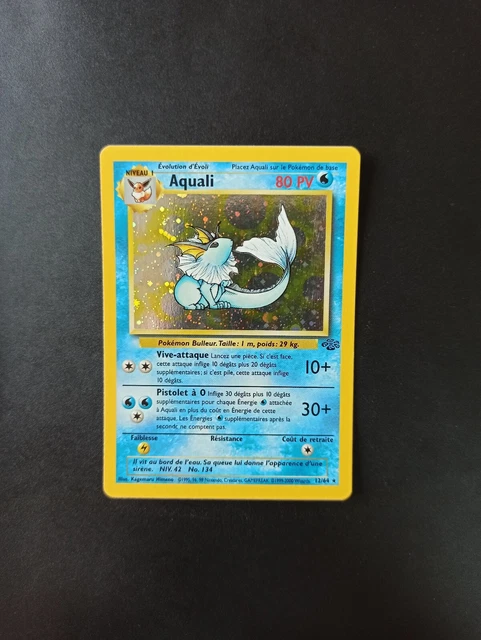 Pokemon Card Aquali Holo 12/64 - Jungle - FR - VGC