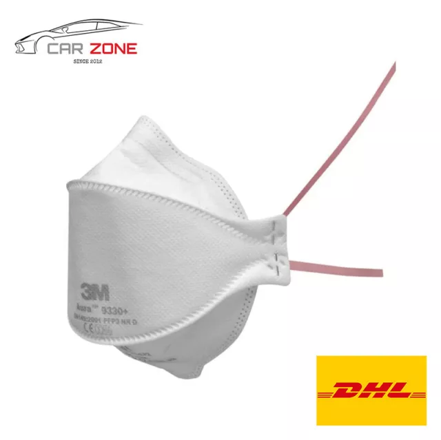 1x 3M 9330+ Aura Atemschutzmaske FFP3 Filtermaske ohne Ventil <<<Schnelle DHL>>>