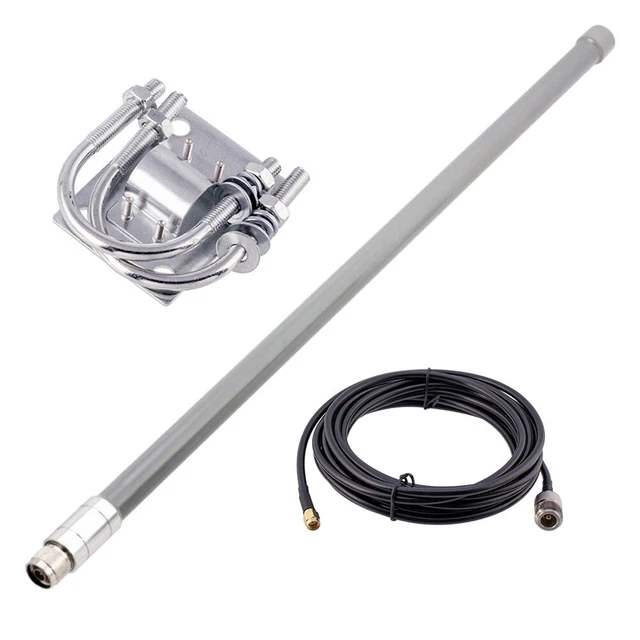Lora 868 Mhz Antenne Extérieure LORA Antenne LORA 12dBi 868/915MHz - Kit Fibre De Verre Pour Hélium Et IoT Antenne Fibre Verre Durable Antenne Fibre De Verre Extérieure Omnidirectionnelle