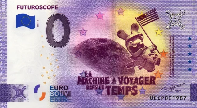 Billet 0 euro Futuroscope 2020 Numéro 1987 Date Naissance - Ouverture du Parc