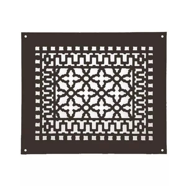 Reggio Registers Scroll Series 12 in. x 14 in. Aluminum Grille Oil Rubbed Bronze