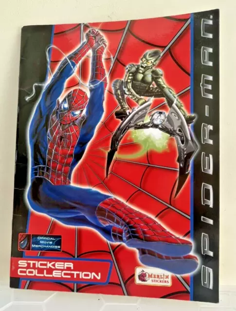 Complete Spider-man the Movie Sticker Album Story Book Merlin 2002 Tobey Maguire