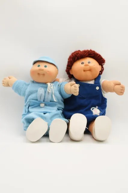 Vintage Cabbage Patch Kids Boy Dolls + Premie - by Coleco 1985 - FREE SHIPPING