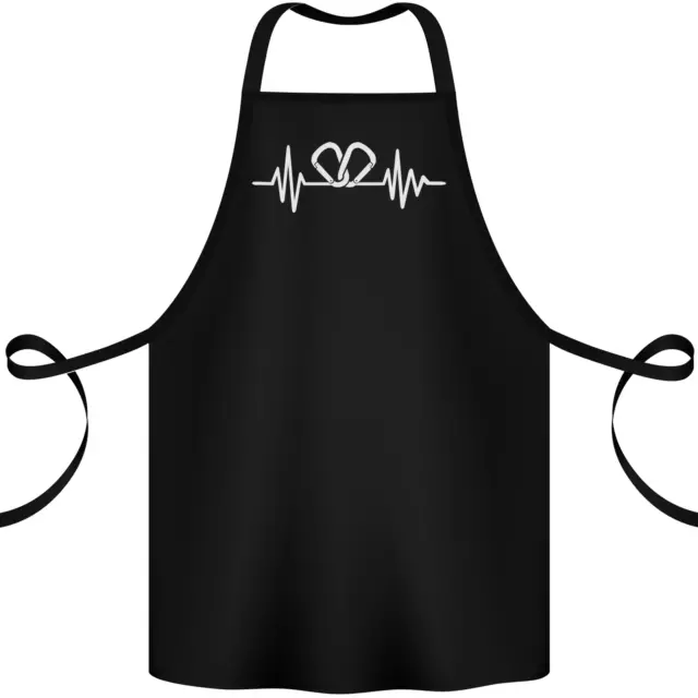 Pulse Rock Climbing Climber Climb ECG Cotton Apron 100% Organic