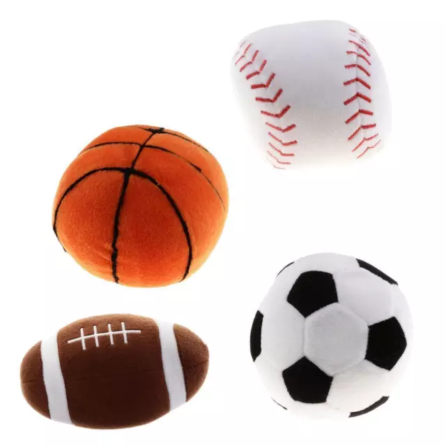 Soft Stuffed Baseball Basketball Rugby Football Sports Plush