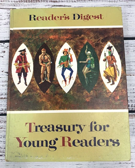 READER'S DIGEST TREASURY for Young Readers 1961 Book Vintage Retro