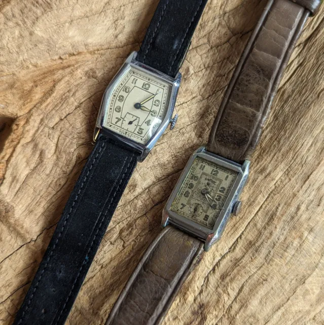 2 Art-Deco Armbanduhren Syntakt Konvolut