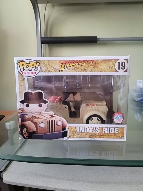 Funko Pop Rides Indiana Jones Indy's Ride #19 New York Comic Con In Soft...