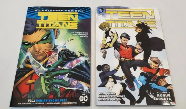 DC Rebirth Teen Titans TPB DC Universe Rebirth Vol 1 and Rogue Targets Vol 2