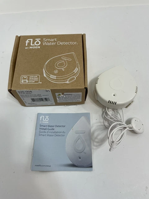 Moen 920-004 Flo by Moen Smart Water Detector  APP & ALARM / PREOWN