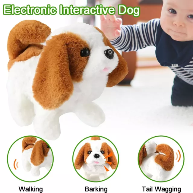 Electric Puppy Toy | Sensory Interactive Tail Wagging Dog Toy Stuffed Animals