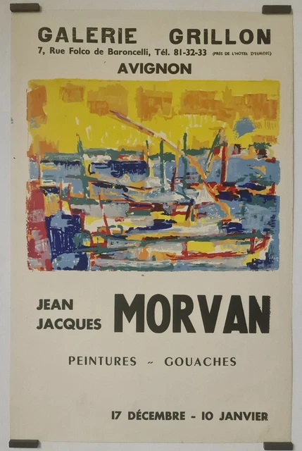 Jean-Jacques MORVAN (1928-2005), Brouillard, Abstraction colorée et