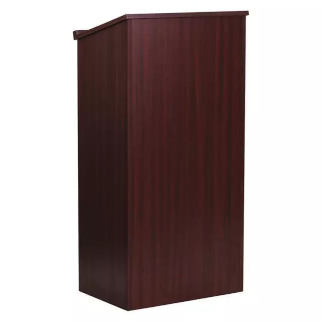 FLASH FURNITURE MT-M8830-LECT-MAH-GG Lectern,Mahogany,Floor Type