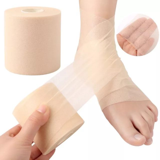 Athletic Tape Foam Sports Tape Pre Wrap Sponge Tape  Ankles Wrists Hands Knees