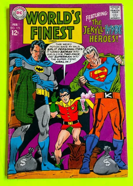 WORLD'S FINEST COMICS # 173 1st SILVER AGE TWO-FACE APPEARANCE