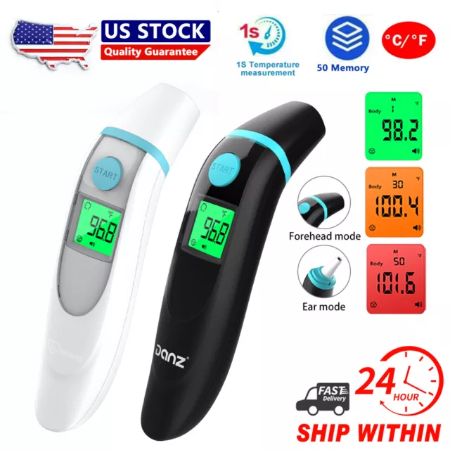 Non-contact Ear & Forehead Infrared Thermometer Digital LCD 3nd Temperature Gun