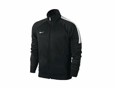 Nike Youth Unisex Nero/Bianco Imbuto Collo Cerniera Intera Giacca Trainer