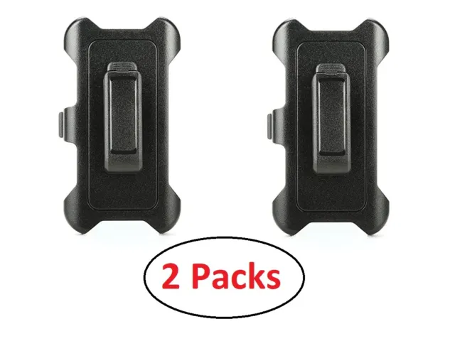 2x Replacement Holster Belt Clip for Defender Samsung Galaxy S7 Edge Case Black