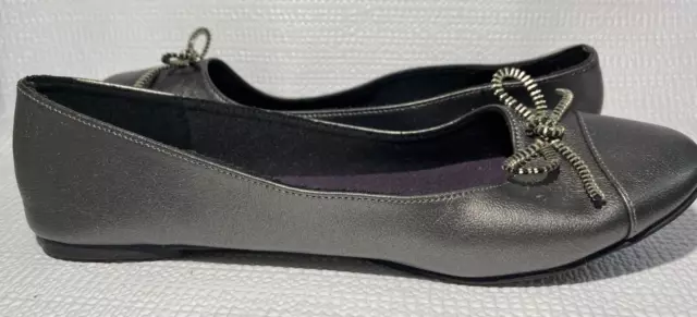 American Eagle Slip On Ballet Flat Round Toe Casual Bow Womens Size 6.5
