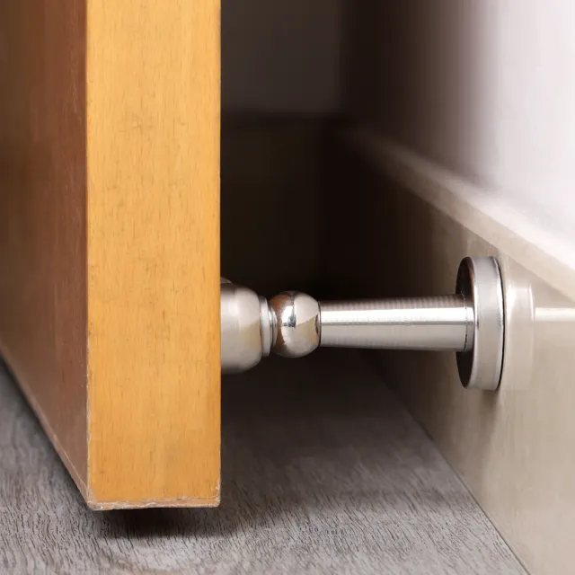 Magnetic Door Stop Holder Home Safety Stopper Floor Mount Screws Catch Wholesale 3