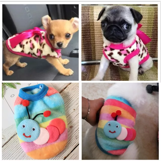 XXXS/XXS/XS Teacup Hoodie Dog Puppy Clothes Winter Sweater for Chihuahua Yorkie
