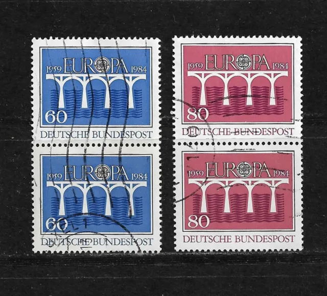 Dublettensatz BRD / Bund 1984 Michel-Nr. 1210 und 1211 gestempelte Briefmarken