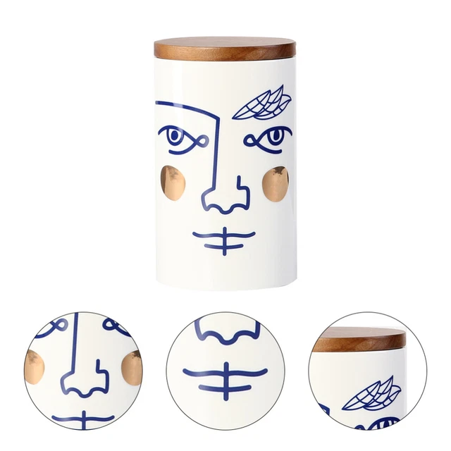1 pieza caja de almacenamiento creativa estilo mediterraneo adorno de almacenamiento para decoración