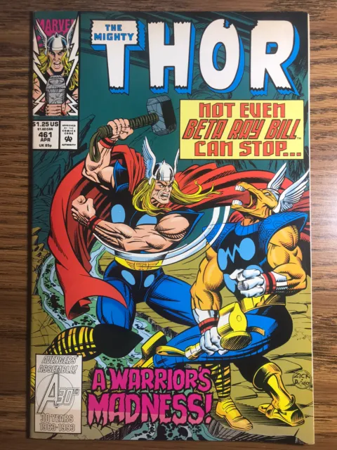THOR 461 BETA RAY BILL VALKYRIE SIF Bruce Zick Cover MARVEL COMICS 1993