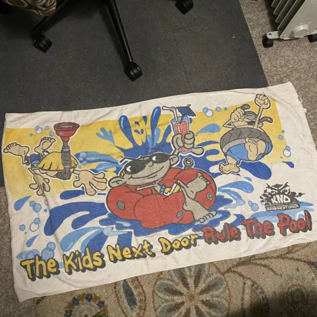 Vintage Cartoon Network codename Kids next Door Towel