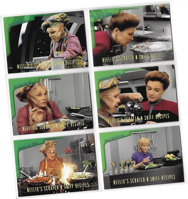 Star Trek Voyager Season 1 Series 2 - 9 Card "Neelix's Recipes" Chase Set R1-R6