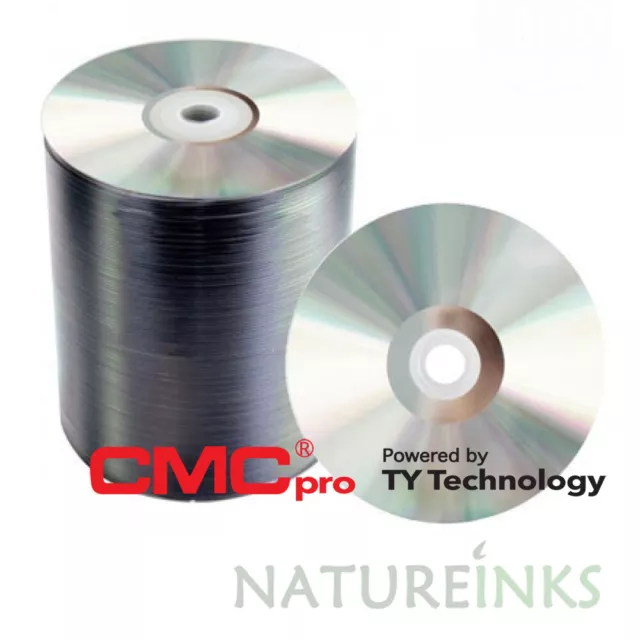 100 Taiyo Yuden CMC PRO Silver THERMAL Printable Blank DVD-R 16x 120min 4.7GB