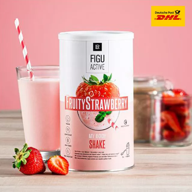 LR FIGUACTIVE Fruity Strawberry Shake 496 g nuovo + IMBALLO ORIGINALE