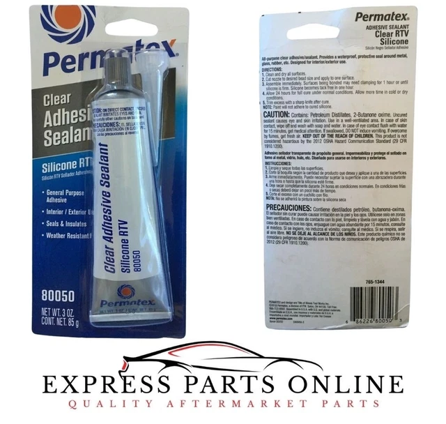 PERMATEX CLEAR RTV Silicone Adhesive Sealant FJ FC FB EK EH HR HT HQ HZ ...