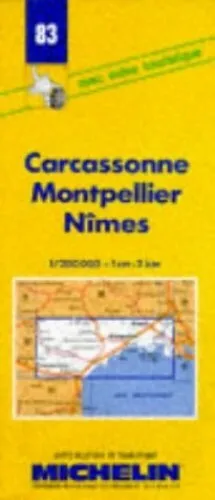Carcassone Montpellier Nimes (Miche... by Michelin Travel Publ Sheet map, folded