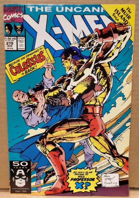 Uncanny X-Men 279 Shadow King Colossus Claremont Jim Lee Andy Kubert 1991 Marvel