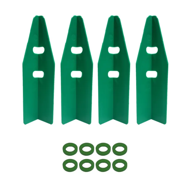 PinCab Pinball Leg Protectors Green Set of 4 and Bolt Protectors Set of 8