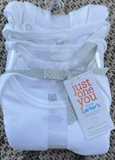 Carters baby 4 short sleeve bodysuits