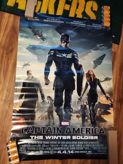 CAPTAIN AMERICA THE WINTER SOLDIER MOVIE POSTER DS ORIGINAL 27x40 theater