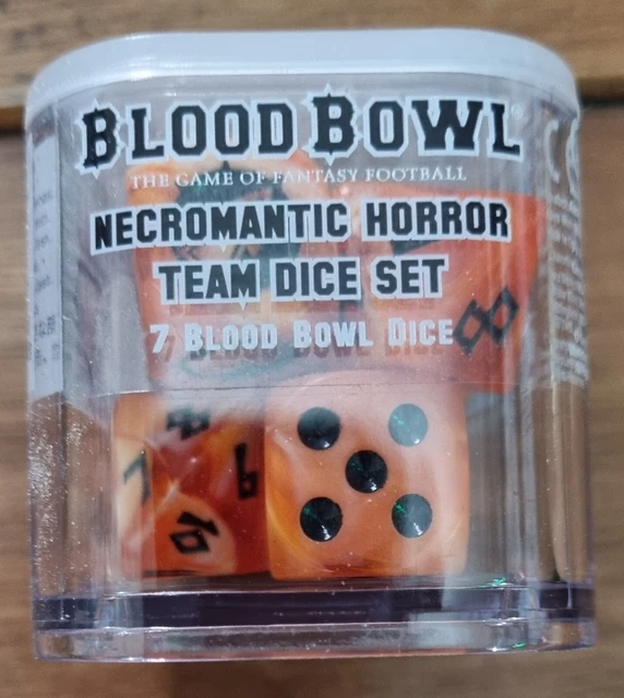 GAMES BLOODBOWL Necromantic Horror Team Dice OOP £55.00