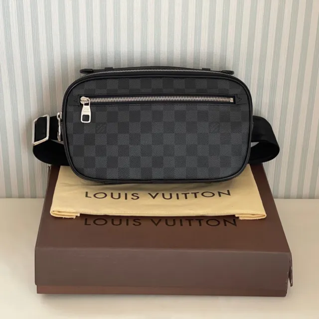 Authentic Louis Vuitton Damier Graphite Etui iPad Tablet Case N60033 LV  6807G