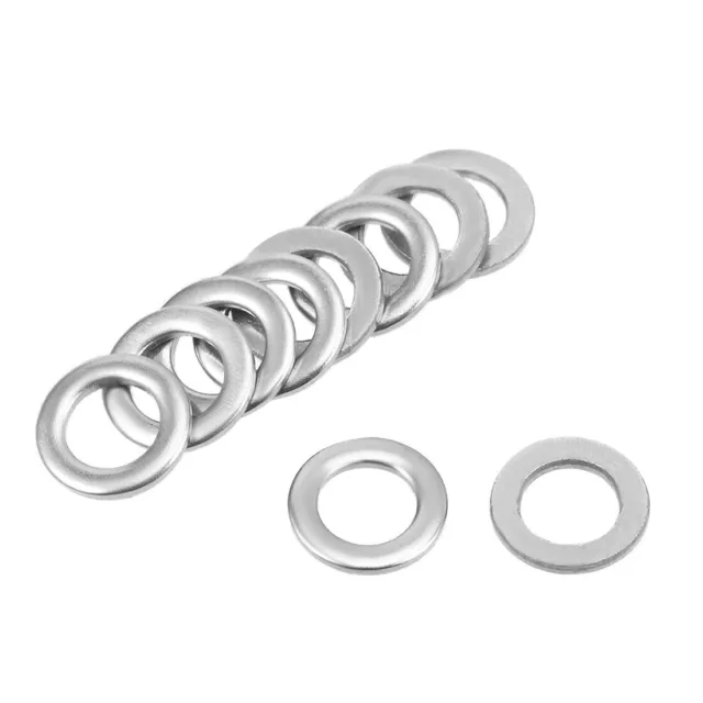 200 Pcs 4mm x 7mm x 0.8mm 304 Stainless Steel Flat Washer for Screw Bolt